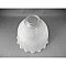 Antique Holophane Inside Frosted Prismatic Shade - 2-1/4" Fitter