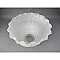 Antique Holophane Inside Frosted Prismatic Shade - 2-1/4" Fitter
