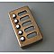 Antique Bronze Five Button Door Bell Unit from Belgium