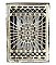 Antique Wall Heat Grate Register Cover - Circa 1900
