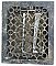 Antique 8" x 10" Cast Iron Heat Grate or Register With Louvers by Tuttle & Bailey- Circa 1900