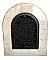 Antique Arched Top Heat Grate with Carrara Marble Surround