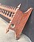 Antique Eastlake Walnut Window Curtain Rod Holder and Valance - Circa 1880