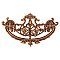 Victorian Cast Brass Drawer Pull - Antique Brass Finish
