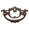 Victorian Style Drawer Pull - Antique Brass