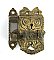 Antique Brass Bail Icebox Latch & Catch, Left Hand