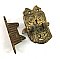 Antique Brass Bail Icebox Latch & Catch, Left Hand