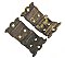 Antique 1/2" Offset Ornate Icebox Hinge Pair