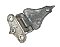 Antique Nickel Plated 3/8" Offset Icebox Hinge - Single Hinge