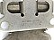 Antique Pair of Nickel Plated 3/8" Offset Icebox Hinges