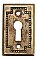 Antique Wrought Bronze Keyhole Escutcheon or Cover by Sargent & Co. - Circa 1920