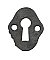 Antique Cast Iron Door Keyhole Cover or Escutcheon - Circa 1880