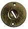Antique Cast Bronze Flat Key Keyhole Escutcheon by Norwalk Lock Co. - Circa 1909