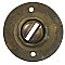 Antique Cast Bronze Flat Key Keyhole Escutcheon by Norwalk Lock Co. - Circa 1909