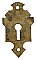 Antique Cast Bronze Keyhole Escutcheon or Cover - Circa 1880