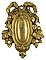 Antique Cast Brass Dummy Keyhole Escutcheon or Cover by P. E. Guerin - Circa 1914