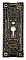 Antique Cast Bronze Drop Escutcheon or Keyhole Cover by Norwalk Lock Co. - Circa 1880