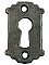 Antique Cast Iron Door Keyhole Cover or Escutcheon