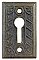 Antique Cast Bronze Keyhole Cover or Escutcheon - Circa 1910