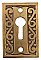Antique Cast Bronze Keyhole Escutcheon or Cover made by Russell & Erwin - Circa 1909