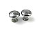 Pair of Antique Chrome Kitchen Cabinet Knobs