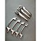 Antique Chrome Stanley Kitchen Cabinet Pull (Sold Each)