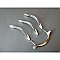 Set of Four Chrome Kitchen Cabinet Pulls