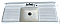 Antique 60" Enameled Steel Farmhouse Sink With Drainboards and Backsplash - Circa 1953