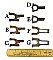 Corbin Antique Mortise Lock Parts - Knob Hub Levers
