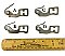 Norwalk Lock Co. Antique Mortise Lock Parts - Tumblers