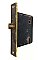 Antique Interior Mortise Door Lock - Solid Brass Faceplate