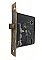 Antique Interior Mortise Door Lock - Brass-Plated Faceplate