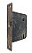 Antique Interior Mortise Door Lock - Brass-Plated Faceplate