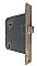 Antique Interior Mortise Door Lock - Brass-Plated Faceplate