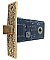 Antique Interior Door Passage Mortise Latch Lock Bronze Faceplate - Mallory & Wheeler Circa 1882