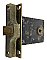 Antique Rabbeted Passage Mortise Door Latch by Branford Lock Works - Circa 1880