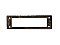 Antique Cast Brass Mail or Letter Slot Backplate