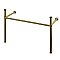 Kingston Brass Imperial Stainless Steel Console Legs - Brushed Brass