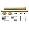 Kingston Brass Edwardian Console Sink Leg Wall Support - Brushed Brass
