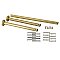 Kingston Brass Console Sink Leg Wall Support - Brushed Brass