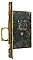 Antique Corbin Astragal Faced Pocket Door Mortise