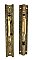 Antique Double Sliding/ Pocket Door Lock Set in "Kahala" Design by Russell & Erwin Co. - Circa 1882