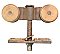 Pair of Antique Sliding or Pocket Door Hangers - Circa 1890
