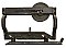 Antique Pair of "Lane's Parlor Door Co." Patent Steel Pocket or Sliding Door Hangers - Circa 1890