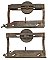 Antique Pair of "Lane's Parlor Door Co." Patent Steel Pocket or Sliding Door Hangers - Circa 1890