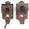 Pair of Antique Cast Iron Barn or Sliding Door Hangers - Circa 1880