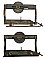 Antique Pair of "Lane's Parlor Door Co." Patent Steel Pocket or Sliding Door Hangers - Circa 1890