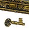 Antique Cast Bronze "Lotus" Design Pocket Door Lock Set by Brittan, Graham, Mathes - Circa 1890