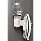 Pair of Antique Black and White Art Deco Porcelain Wall Sconces Circa 1920