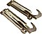 Antique Steel Adjustable Radiator Wall Brackets - Circa 1930